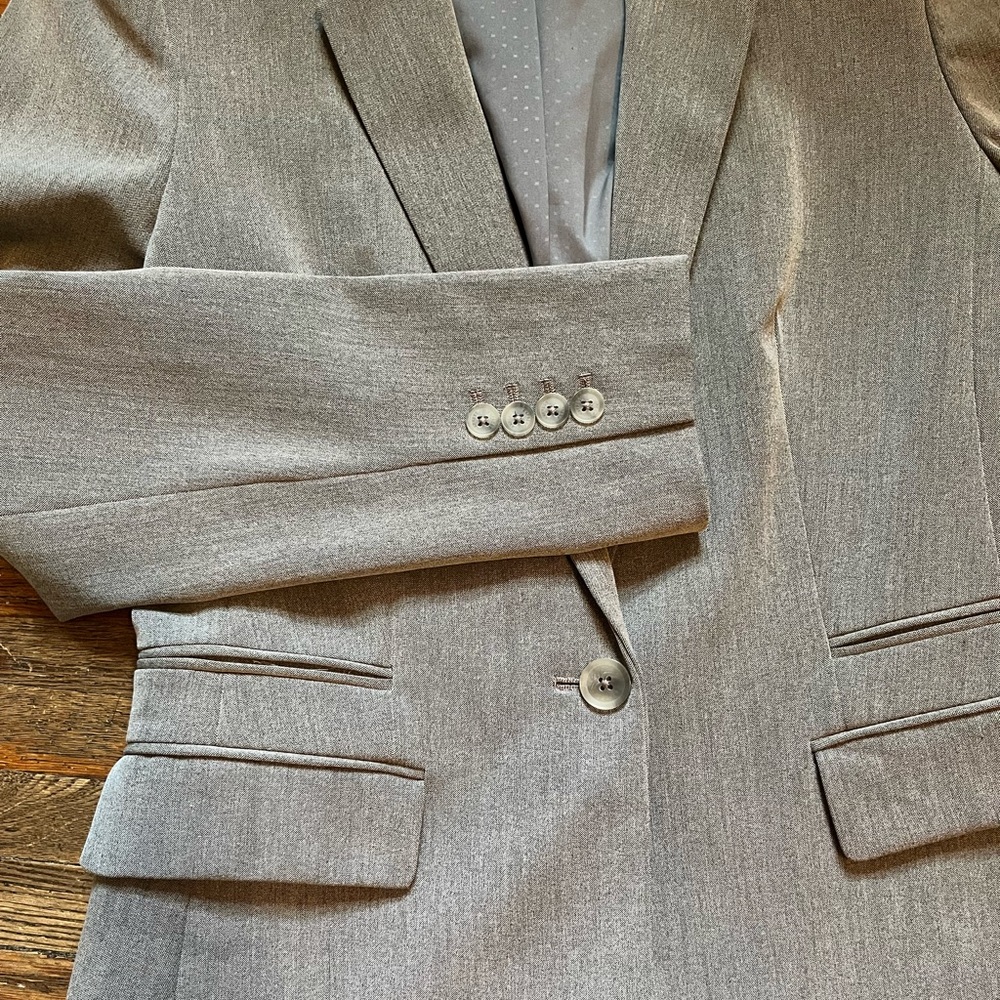 Express One Button Fitted Blazer